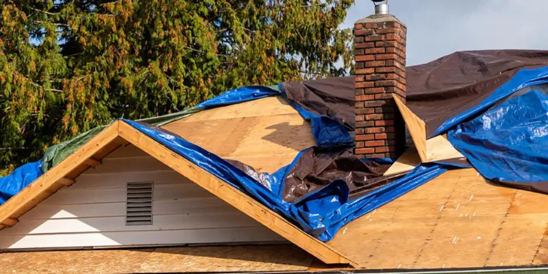 storm damage roof repair Houston